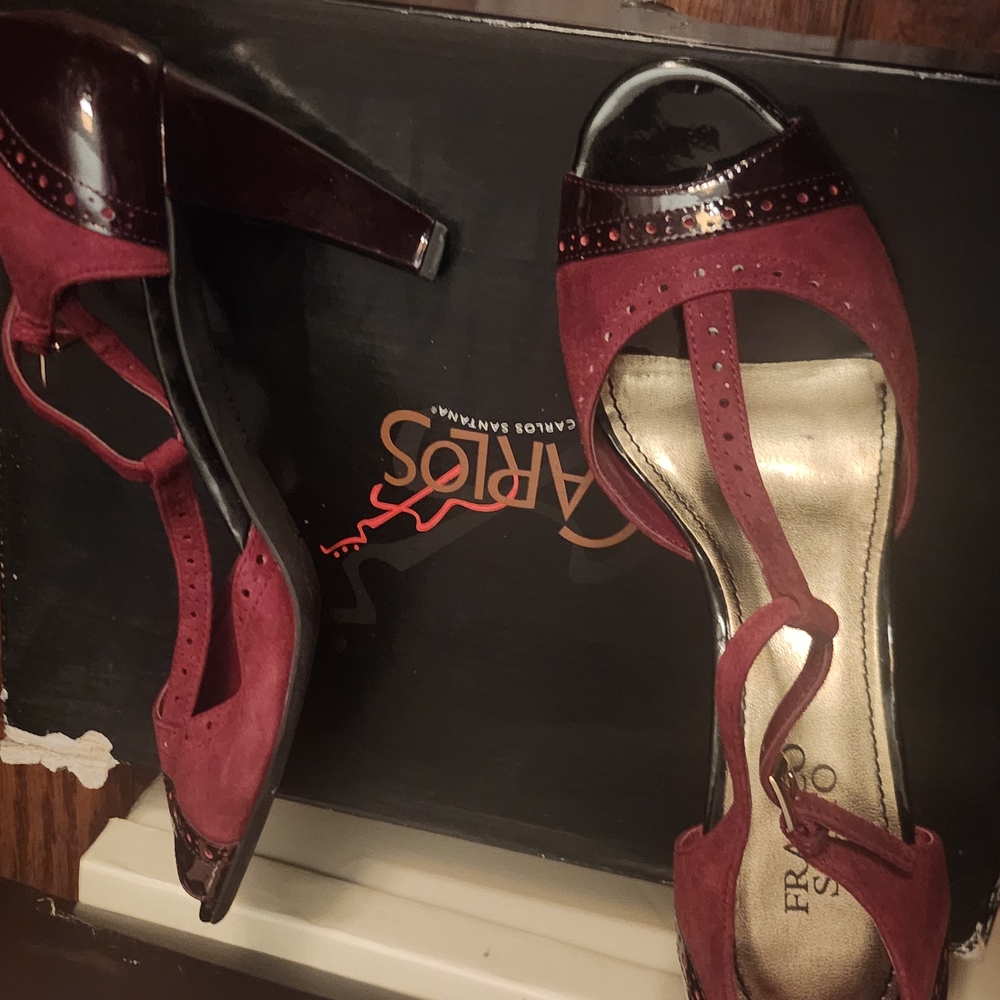 Franco Sarto Women's Burgundy Heels